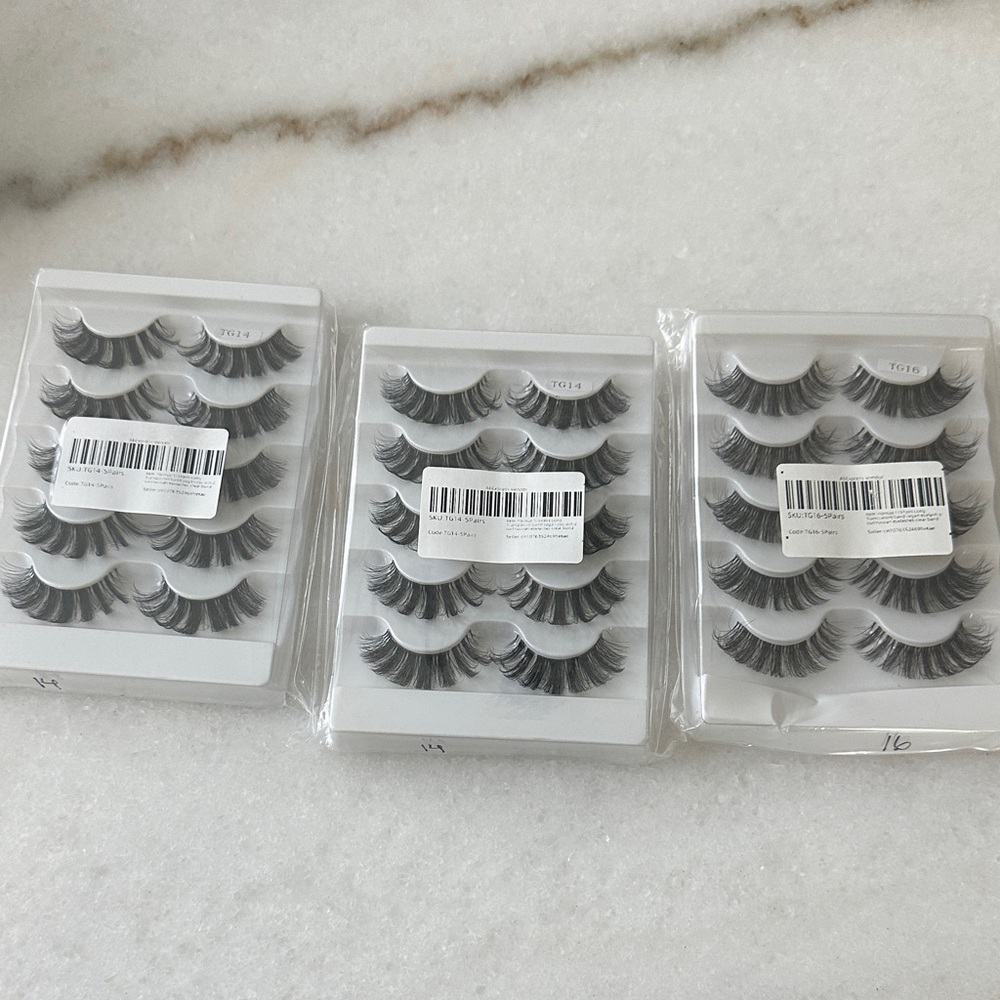 3 Sets of False strips Eyelashes